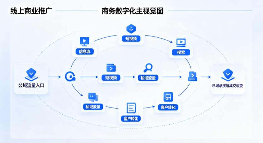 苍山县线上商业推广怎么做？全域流量闭环搭建与低成本转化实战指南